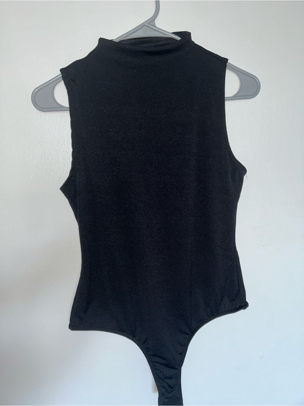 Black Sleeveless Mock Neck Bodysuit